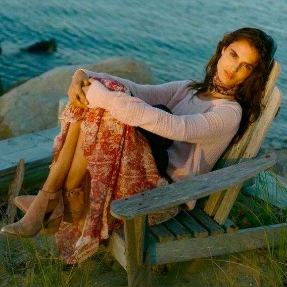 Anthropologie | Akimi + Kim Laurel Canyon Laurel Canyon A-line Boho Midi Skirt. - Picture 1 of 11